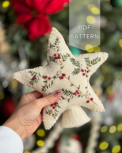 Heirloom Tree Topper Embroidery Pattern