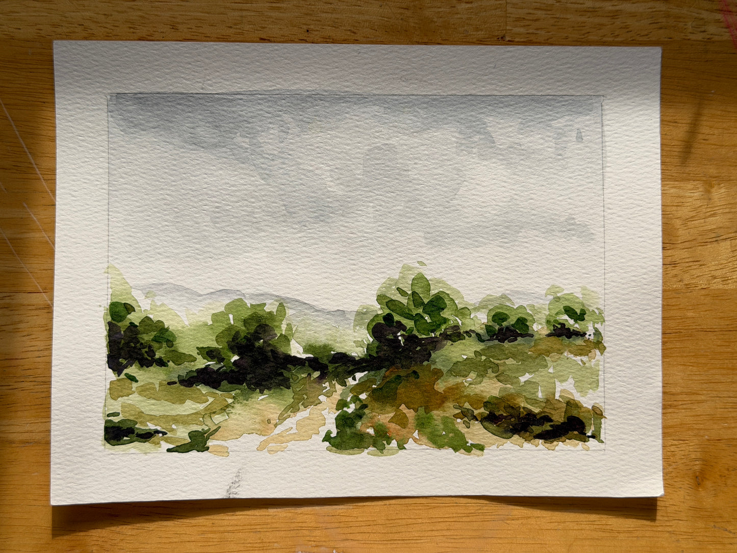Watercolour Study - Landscape 01