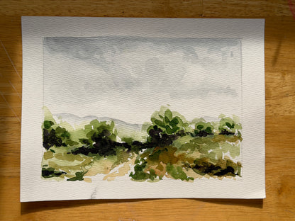 Watercolour Study - Landscape 01