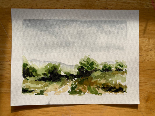 Watercolour Study - Landscape 01