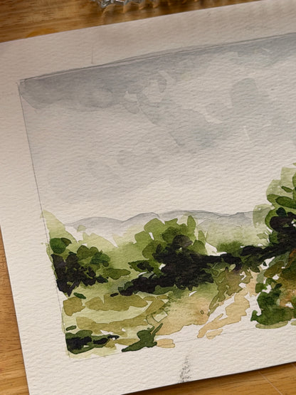 Watercolour Study - Landscape 01