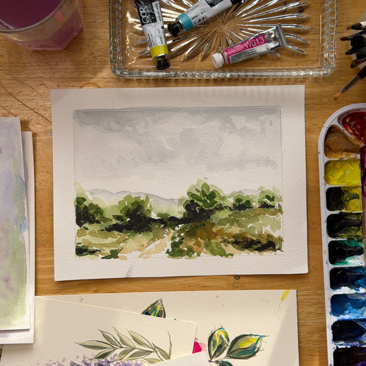 Watercolour Study - Landscape 01